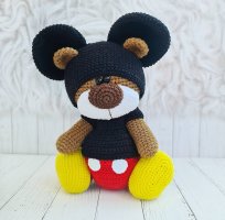 [Olga Kurchenko - Crochet Funny Bear] Bear-2, OutfitSet Mickey Mouse (ENG).jpg