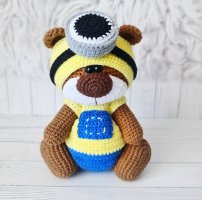 [Olga Kurchenko - Crochet Funny Bear] Bear-2, OutfitSet Minion (ENG).jpg