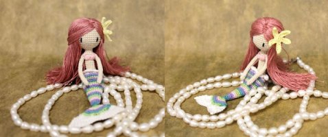 Pink Mouse Boutique - Amigurumi Mermaid Doll.JPG