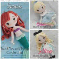 Princesa Cenicienta, la Sirenita y Alicia, de Green Frog.jpg