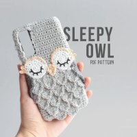 Sleepy Owl Phone Case Pattern by Medaami.jpg