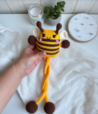 PoliKnittedToys - Fidget sensory stretchable toy - Bee.PNG