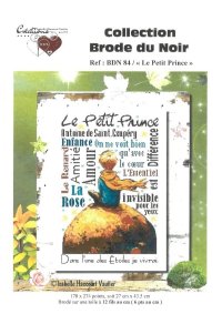 Isabelle Vautier Collection Brode du Noir Réf. BDN-84 - Le Petit Prnce.jpg