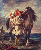 Eugene Delacroix - A Moroccan And His Horse.jpg