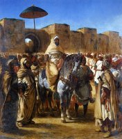 Eugene Delacroix - The Sultan Of Morocco And His Entourage.jpg