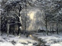 2157 . A Wooded Winter Landscape.jpg