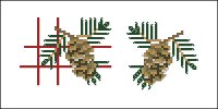 Pinecone  placemat and Napkin .jpg