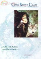 Native Girl and Wolf.JPG