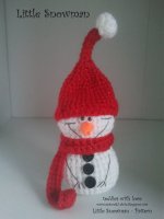 Crochet little snowman - stokrotka.jpg